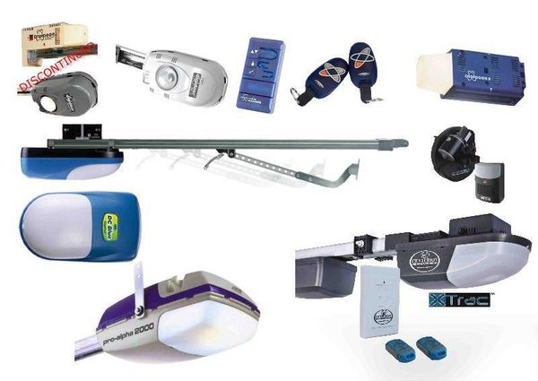 Gate motor image Weather stripping being applied to the bottom of a garage door.